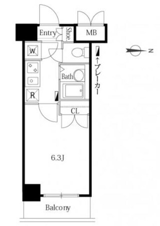 グランシャルム広尾の物件間取画像